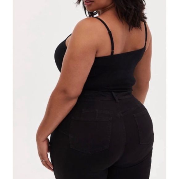 🆕 Torrid Black Crisscross Foxy Cami Tank Top 3X 22 24 NWT New - Picture 2 of 5